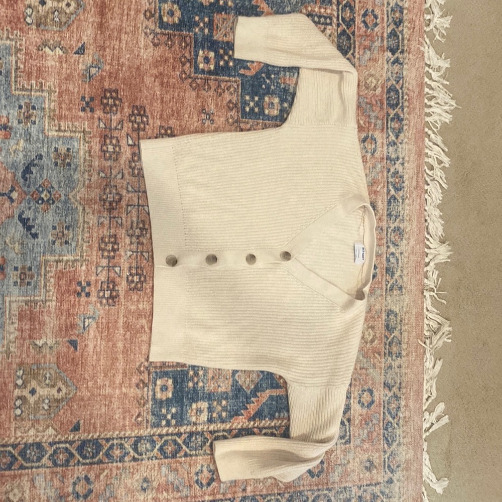 Tan cardigan sweater